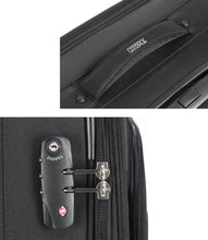 將圖片載入圖庫檢視器 COSSACK-24吋拉鍊行李箱(1223領航系列)-商務黑