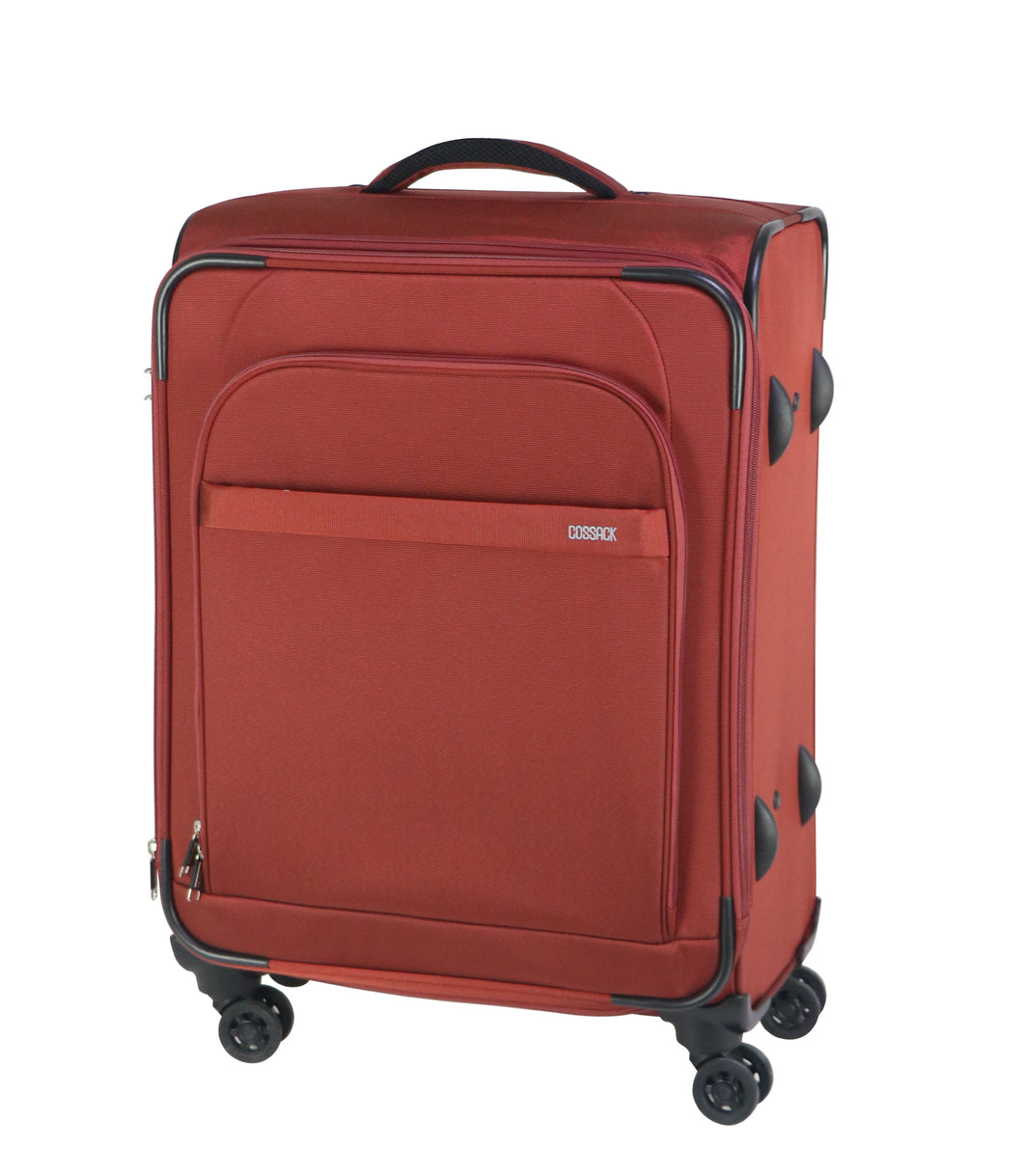 COSSACK-24吋拉鍊行李箱(1223領航系列)-熱帶紅